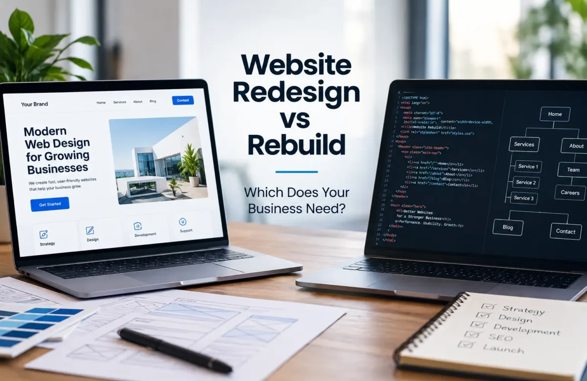 Website Redesign vs Rebuild – Which Does Your Business Need?